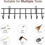 Casa si Gradina - Gradinarit si plante - Unelte gradinarit - Accesorii pentru unelte gradinarit - Set 4 organizatoare pentru unelte si scule de gradina, metal, negru, 40 x 12 cm, Vivo GH160 - Infinity.ro
