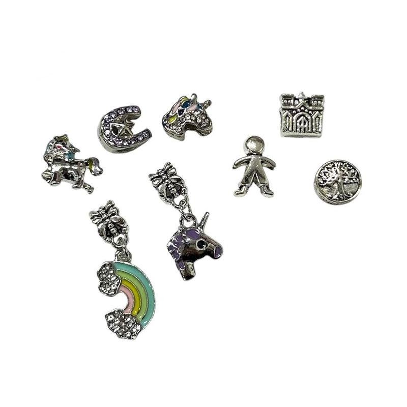 Jucarii, Copii si Bebe - Jucarii si jocuri - Jucarii de rol - Frumusete, bijuterii si accesorii fetite - Set 24 bijuterii pentru fetite, 2 bratari, 1 colier, 21 talismane, Calendar Advent, multicolor JC24-A - Infinity.ro