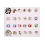 Jucarii, Copii si Bebe - Jucarii si jocuri - Jucarii de rol - Frumusete, bijuterii si accesorii fetite - Set 24 bijuterii pentru fetite, 2 bratari, 1 colier, 21 talismane, Calendar Advent, multicolor JC24-A - Infinity.ro
