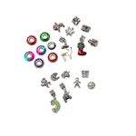 Jucarii, Copii si Bebe - Jucarii si jocuri - Jucarii de rol - Frumusete, bijuterii si accesorii fetite - Set 24 bijuterii pentru fetite, 2 bratari, 1 colier, 21 talismane, Calendar Advent, multicolor JC24-A - Infinity.ro