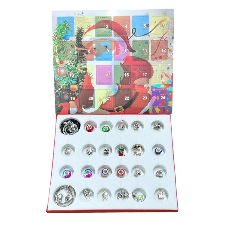 Jucarii, Copii si Bebe - Jucarii si jocuri - Jucarii de rol - Frumusete, bijuterii si accesorii fetite - Set 24 bijuterii pentru fetite, 2 bratari, 1 colier, 21 talismane, Calendar Advent, multicolor JC24-A - Infinity.ro
