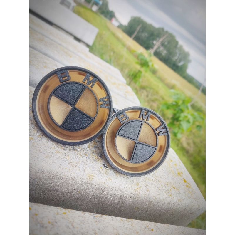 Auto si Moto - Anvelope si jante - Accesorii roti - Capace roti - Set 4 capace pentru jante BMW, diametru 68 mm, auriu-negru, efect 3D BMW-GOLD-BLACK - Infinity.ro