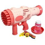 Jucarii, Copii si Bebe - Jucarii si jocuri - Jucarii & jocuri educative - Jucarii interactive - Pistol de facut baloane cu sapun, cu 32 orificii, roz, 27 x 15 cm, Vivo 6220-PINK - Infinity.ro