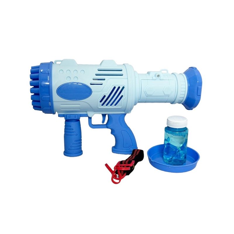 Jucarii, Copii si Bebe - Jucarii si jocuri - Jucarii & jocuri educative - Jucarii interactive - Pistol de facut baloane cu sapun, cu 32 orificii, albastru, 27 x 15 cm, Vivo 6220-BLUE - Infinity.ro