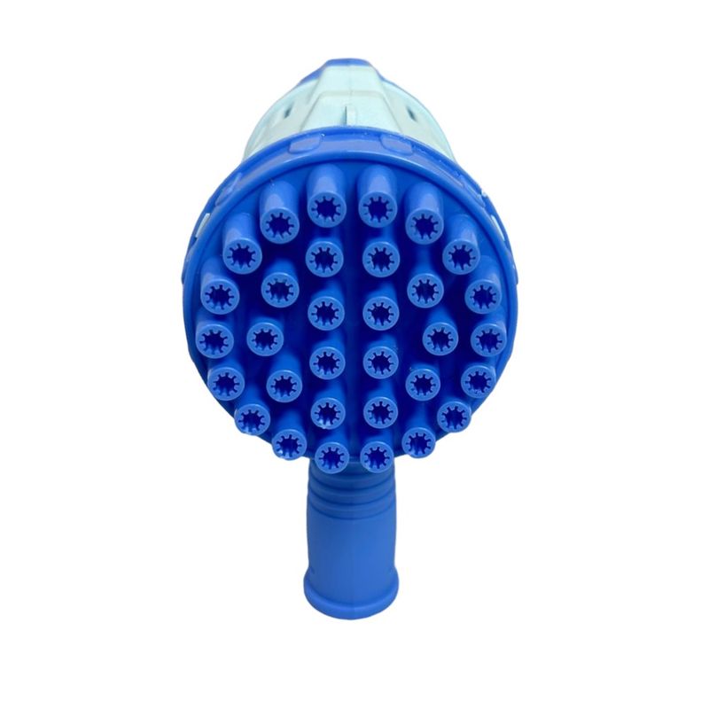 Jucarii, Copii si Bebe - Jucarii si jocuri - Jucarii & jocuri educative - Jucarii interactive - Pistol de facut baloane cu sapun, cu 32 orificii, albastru, 27 x 15 cm, Vivo 6220-BLUE - Infinity.ro