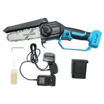 Casa si Gradina - Constructii - Scule electrice si accesorii - Fierastraie electrice - Drujba electrica pentru crengi, cu acumulator 2 Ah, incarcator 21V Li-Ion, cu geanta, 18 cm - Infinity.ro