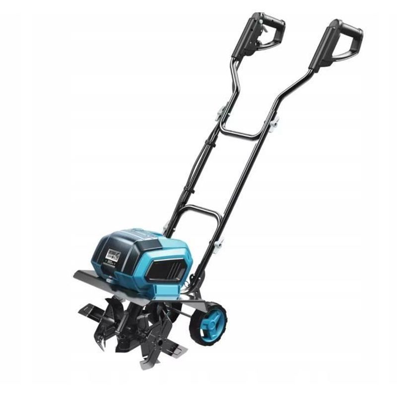 Casa si Gradina - Gradinarit si plante - Utilaje gradina - Motosape si motocultoare - Motosapa electrica, cu 2 acumulatori 4 Ah, incarcator dublu 18V Li-ion, motor fara perii, 4 lame tip freza, calite, 36 cm, SAS+A - Infinity.ro