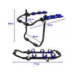 Auto si Moto - Piese auto si accesorii - Caroserie - Ornamente exterior auto - Suport pentru 3 biciclete cu prindere pe haion/portbagaj, Goodyear GY910010 - Infinity.ro