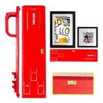 Casa si Gradina - Constructii - Scule de mana si unelte - Accesorii scule de mana - Unealta pentru agatare tablouri, cu boloboc, 25 x 9 cm, rosu, Dekton DT70538 - Infinity.ro