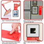 Casa si Gradina - Constructii - Scule de mana si unelte - Accesorii scule de mana - Unealta pentru agatare tablouri, cu boloboc, 25 x 9 cm, rosu, Dekton DT70538 - Infinity.ro