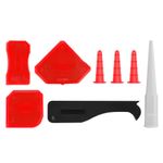 Casa si Gradina - Constructii - Vopsea si tencuieli - Accesorii vopsire si tencuire - Set 8 unelte pentru finisare si indepartare chit, multicolor, Dekton DT95888 - Infinity.ro