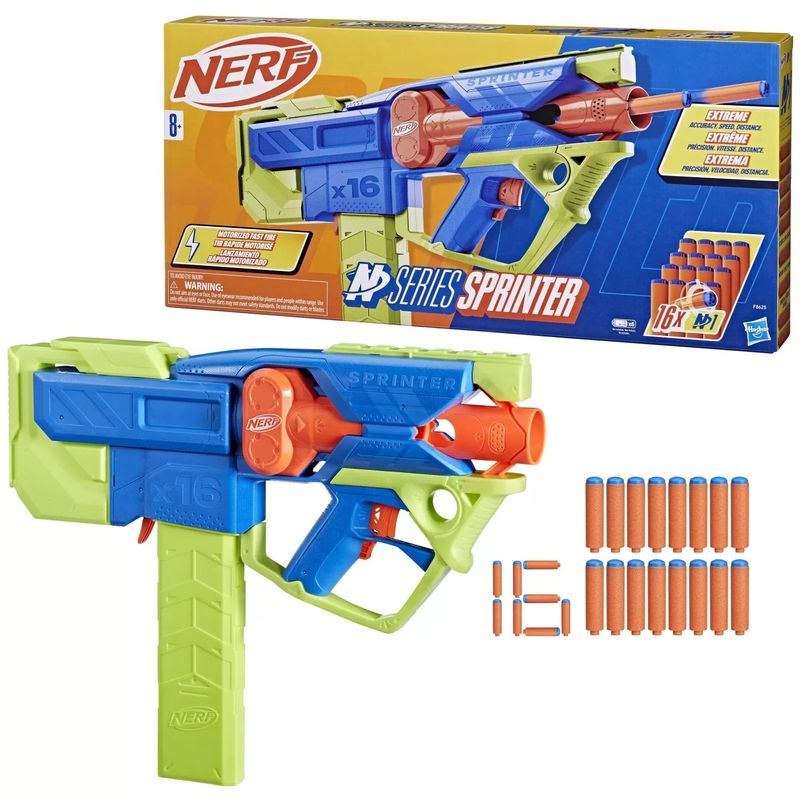 Jucarii, Copii si Bebe - Jucarii si jocuri - Jucarii de rol - Arme de jucarie - NERF BLASTER NERF N SERIES SPRINTER - Infinity.ro