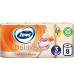 Market - Curatenie si intretinere casa - Produse baie - Hartie igienica - Hartie igienica, Zewa Piersica, 3 straturi, 8 role/set - Infinity.ro