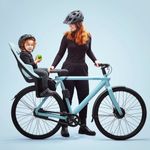 Sport si Outdoor - Ciclism - Accesorii pentru biciclete - Scaune copii pentru biciclete - Scaun pentru copii, cu montare pe bicicleta in spate - Thule Yepp 2 Maxi Frame mounted, Alaska Blue - Infinity.ro