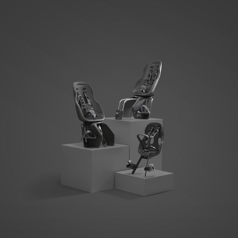 Sport si Outdoor - Ciclism - Accesorii pentru biciclete - Scaune copii pentru biciclete - Scaun pentru copii, cu montare pe bicicleta in spate - Thule Yepp Nexxt 2 Maxi Frame mounted Midnight Black - Infinity.ro