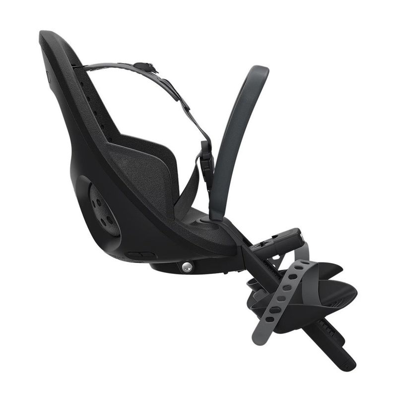 Sport si Outdoor - Ciclism - Accesorii pentru biciclete - Scaune copii pentru biciclete - Scaun pentru copii, cu montare pe bicicleta in fata - Thule Yepp 2 Mini Front mounted, Midnight Black - Infinity.ro