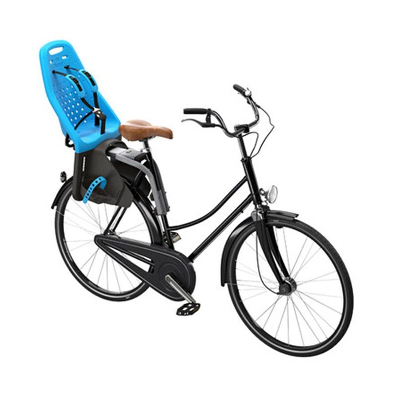 Sport si Outdoor - Ciclism - Accesorii pentru biciclete - Scaune copii pentru biciclete - Scaun pentru copii, cu montare pe bicicleta in spate - Thule Yepp Maxi Frame mounted, Blue - Infinity.ro