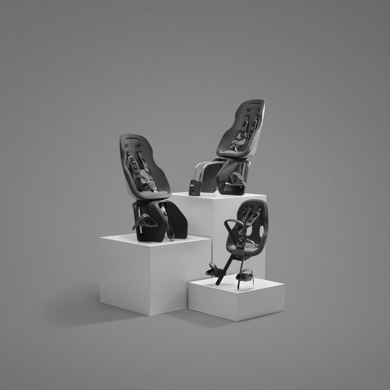 Sport si Outdoor - Ciclism - Accesorii pentru biciclete - Scaune copii pentru biciclete - Scaun pentru copii, cu montare pe bicicleta in spate - Thule Yepp Nexxt 2 Maxi Frame mounted Monument Gray - Infinity.ro