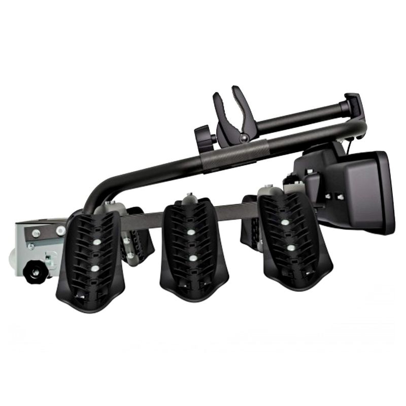 Sport si Outdoor - Ciclism - Accesorii pentru biciclete - Suporturi accesorii biciclete - Suport 3 biciclete Peruzzo Siena 669/3N cu prindere pe carligul de remorcare, Negru - Infinity.ro