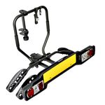 Sport si Outdoor - Ciclism - Accesorii pentru biciclete - Suporturi accesorii biciclete - Suport 2 biciclete Peruzzo Siena 669N cu prindere pe carligul de remorcare, Negru - Infinity.ro