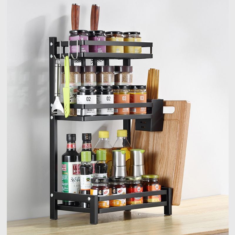 Casa si Gradina - Bucatarie si vesela - Ustensile bucatarie - Rasnite si dozatoare condimente - Suport condimente, otel carbon, 35,5x23x60cm - Zokura - Infinity.ro