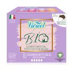 Ingrijire personala si Cosmetice - Ingrijire personala - Igiena intima - Tampoane si absorbante - Absorbante de noapte din bumbac bio, hipoalergenic, compostabil (10 buc) - VIVICOT BIO - Infinity.ro