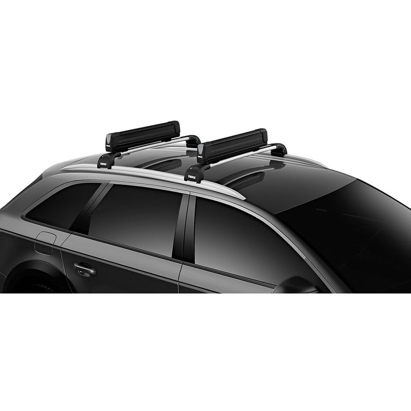 Sport si Outdoor - Echipament Sportiv - Accesorii echipament sportiv - Depozitare si transport articole sportive - Suport 5 perechi schiuri Thule SnowPack Extender 7325 Negru cu prindere pe bare transversale aluminiu cu profil T - Infinity.ro