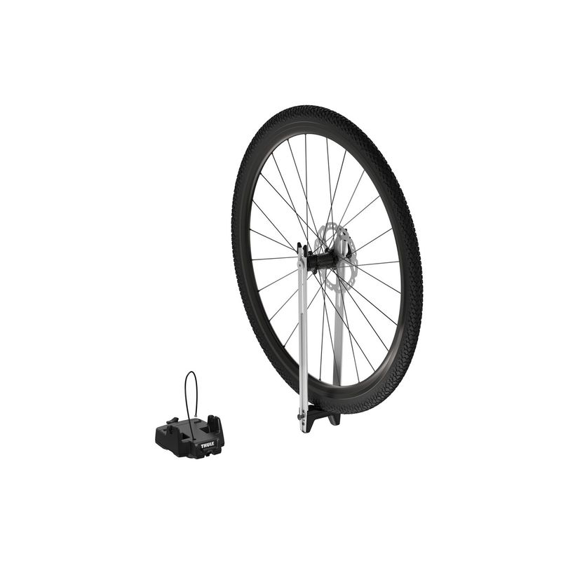 Sport si Outdoor - Ciclism - Accesorii pentru biciclete - Suporturi accesorii biciclete - Suport pentru prinderea rotii pe barele transversale Thule Front Wheel Holder 547001 - Infinity.ro