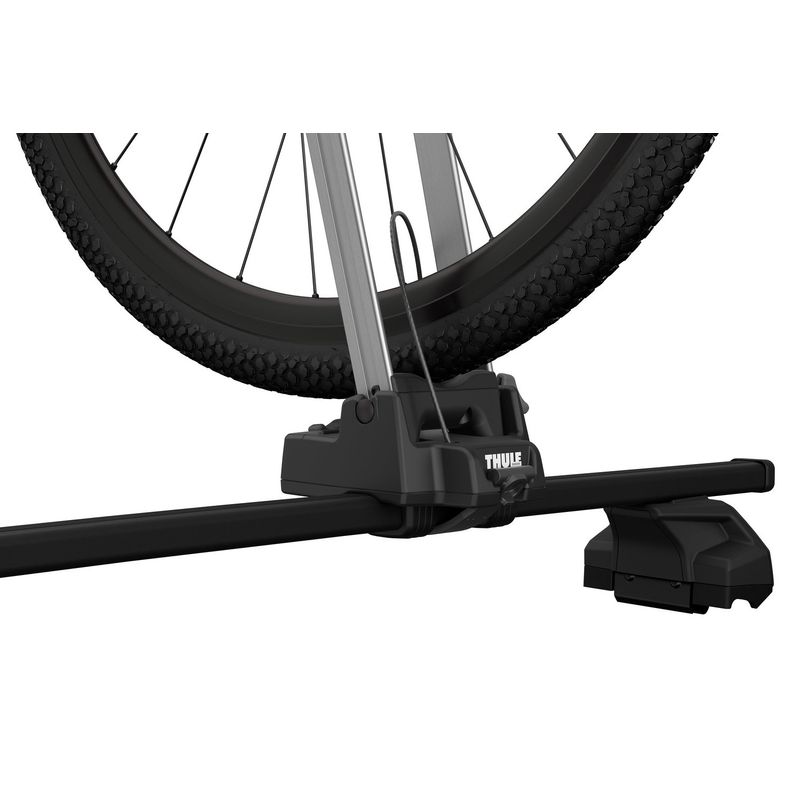 Sport si Outdoor - Ciclism - Accesorii pentru biciclete - Suporturi accesorii biciclete - Suport pentru prinderea rotii pe barele transversale Thule Front Wheel Holder 547001 - Infinity.ro