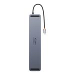 PC, gaming si accesorii - Retelistica - Hub-uri - Hub Type-C la HDMI x 2, USB3.0 x 3, Type-C, DP, SD/TF, RJ45, USB-C, Jack, 100W - Baseus (WKSX030213) - Negru - Infinity.ro