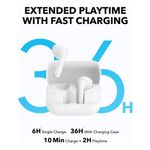 TV, Audio-Video si Foto - Portabile audio - Casti audio - Casti Fara Fir Albastrutooth 5.3, Noise Cancelling, IPX5 - Anker SoundCore K20i (A3994G21) - Alb - Infinity.ro