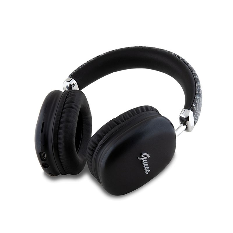 TV, Audio-Video si Foto - Portabile audio - Casti audio - Casti Albastrutooth Over-ear Headset, 400mAh - Guess GCUBE Metallic Script Logo (GUBHK1GCTCSK) - Albastru deschis Gri - Infinity.ro