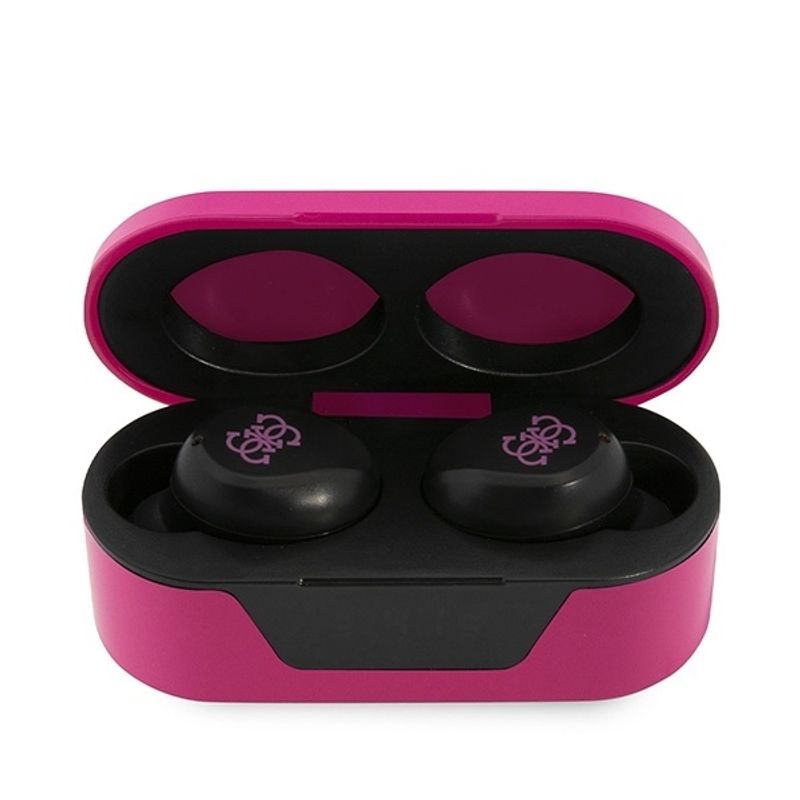 TV, Audio-Video si Foto - Portabile audio - Casti audio - Casti In-ear, Albastrutooth 5.0, TWS, IPX4 - Guess (GUTWST31EM) - Magenta - Infinity.ro