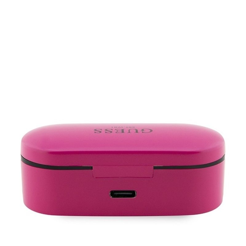 TV, Audio-Video si Foto - Portabile audio - Casti audio - Casti In-ear, Albastrutooth 5.0, TWS, IPX4 - Guess (GUTWST31EM) - Magenta - Infinity.ro