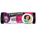 Market - Curatenie si intretinere casa - Produse menaj - Saci de gunoi - Saci menajeri Fortino 120l, 10buc/set, negri - Infinity.ro