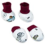 Fashion, accesorii si bijuterii - Copii - Incaltaminte copii - Botosei copii - Set botosei + manusi 100% bumbac Nicol Race (191083) - Infinity.ro