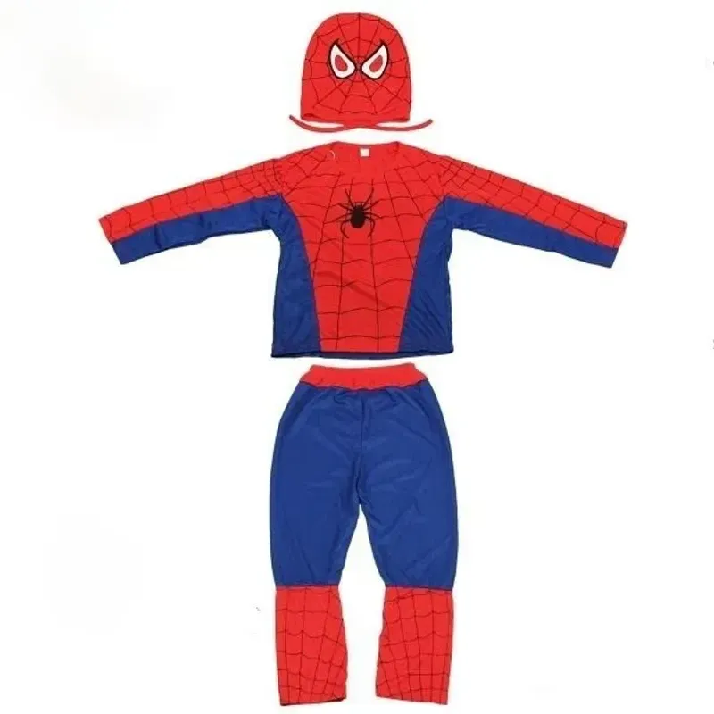 Jucarii, Copii si Bebe - Jucarii si jocuri - Jucarii de rol - Masti si costume copii - Set costum si manusa lansator cu 7 ventuze din burete SpiderMan, marime 3 - 5 ani, rosu - Infinity.ro
