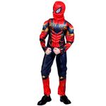 Jucarii, Copii si Bebe - Jucarii si jocuri - Jucarii de rol - Masti si costume copii - Set costum si manusa lansator cu 7 ventuze din burete  Iron Spiderman, 3-5 ani, rosu - Infinity.ro