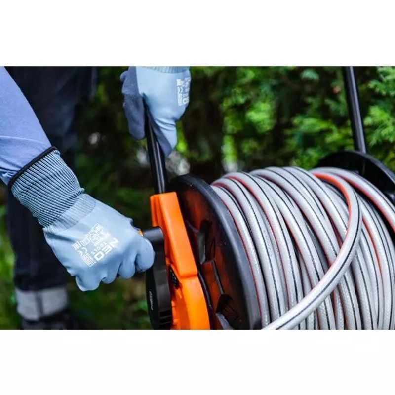 Casa si Gradina - Constructii - Echipamente de lucru - Manusi protectia muncii - Manusi latex/poliester, 2 straturi, marimea 8, NEO - Infinity.ro