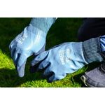 Casa si Gradina - Constructii - Echipamente de lucru - Manusi protectia muncii - Manusi latex/poliester, 2 straturi, marimea 8, NEO - Infinity.ro