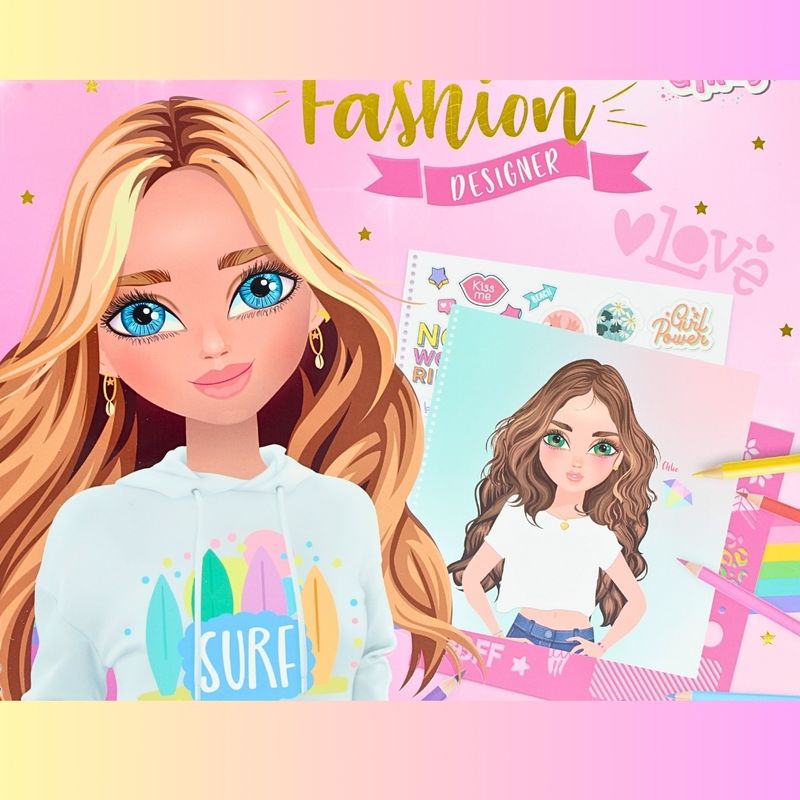 Carti si Birotica - Carti - Carti pentru copii - Activitati extracurriculare - Caiet design vestimentar, Big Dream Girls, cu stickere – Activitate creativa si distractiva - Infinity.ro