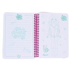 Carti si Birotica - Papetarie - Agende si calendare - Agende si carnete - Carnetel pentru scris si desenat, cu glitter turcoaz, 700 file + 1 pagina cu stikere, Big Dream Girls - Infinity.ro