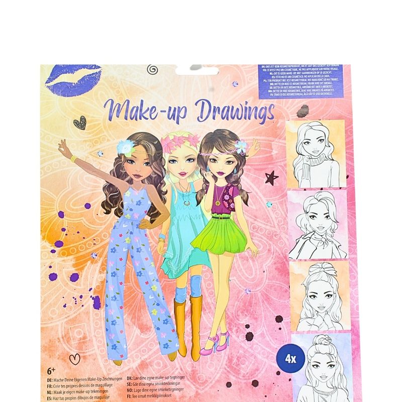Carti si Birotica - Carti - Carti pentru copii - Carti interactive - Set de Machiat "Besties Make-up Drawings" – Creativitate si Distractie pentru Copii - Infinity.ro