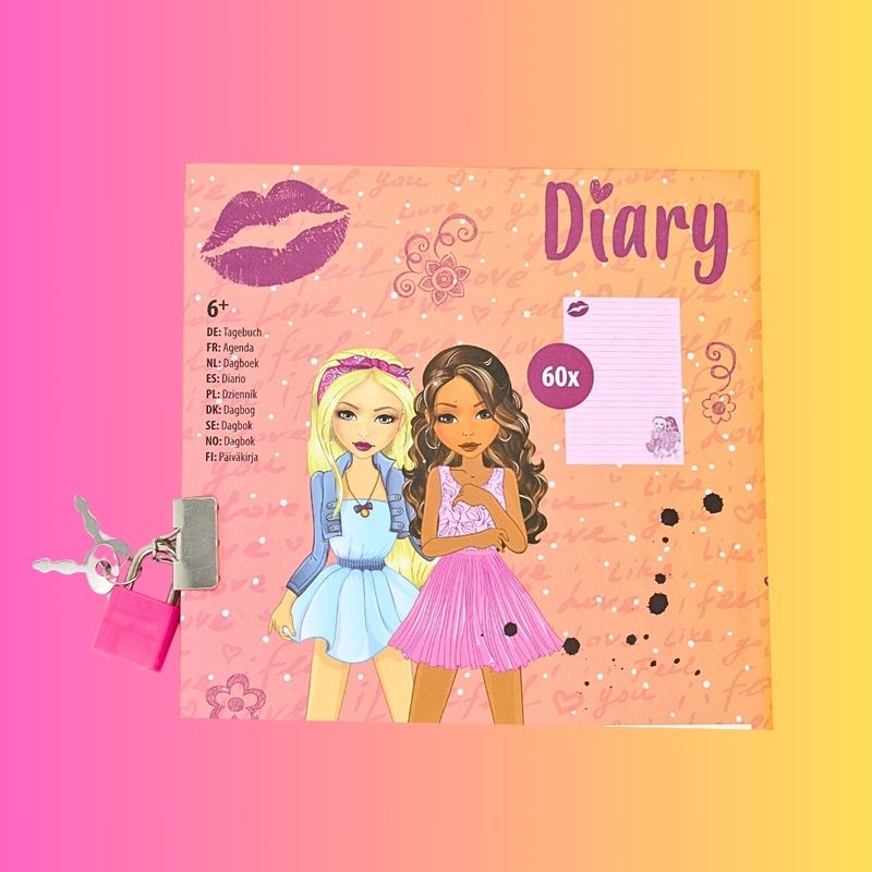 Carti si Birotica - Papetarie - Agende si calendare - Agende si carnete - Agenda cu lacat si cheita, 60 de file, Besties - Infinity.ro