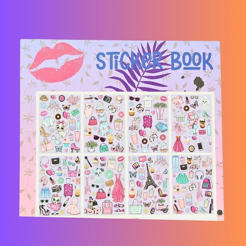 Carti si Birotica - Carti - Carti pentru copii - Activitati extracurriculare - Caiet A5 de autocolante, Besties, model printesa satena - Infinity.ro