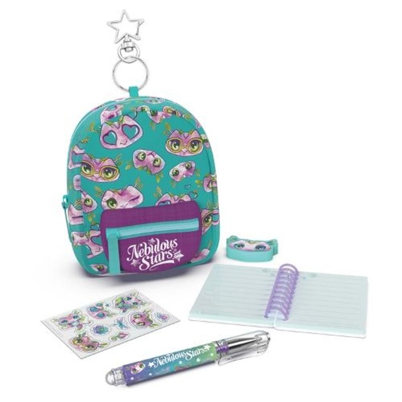 Carti si Birotica - Papetarie - Agende si calendare - Agende si carnete - Mini set papetarie, cu carnetel, pix, radiera şi abtibilduri, personaj Lilya - Nebulous stars - Infinity.ro