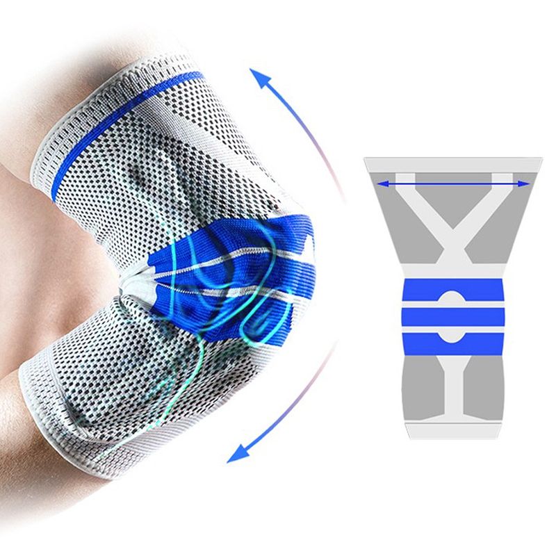 Ingrijire personala si Cosmetice - Sanatate si wellness - Aparate medicale - Suporturi ortopedice si orteze - Genuchiera Elastica MRG MJ6190, Universala, cu Silicon, Arcuri Metalice - Infinity.ro