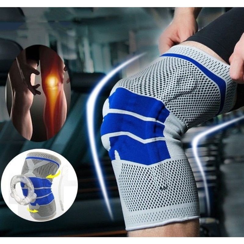 Ingrijire personala si Cosmetice - Sanatate si wellness - Aparate medicale - Suporturi ortopedice si orteze - Genuchiera Elastica MRG MJ6190, Universala, cu Silicon, Arcuri Metalice - Infinity.ro