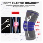 Ingrijire personala si Cosmetice - Sanatate si wellness - Aparate medicale - Suporturi ortopedice si orteze - Genuchiera Elastica MRG MJ6190, Universala, cu Silicon, Arcuri Metalice - Infinity.ro