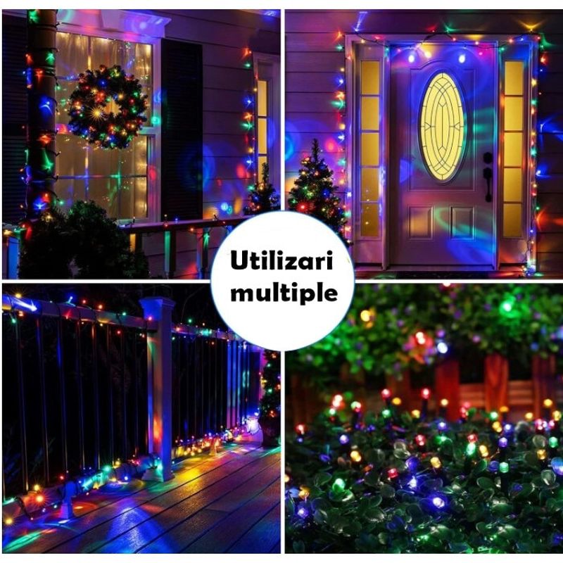 Casa si Gradina - Decoratiuni - Decoratiuni de sezon - Instalatie Craciun Liniara MRG MV8, Multicolor, 50 Metri, Pentru Exterior - Infinity.ro